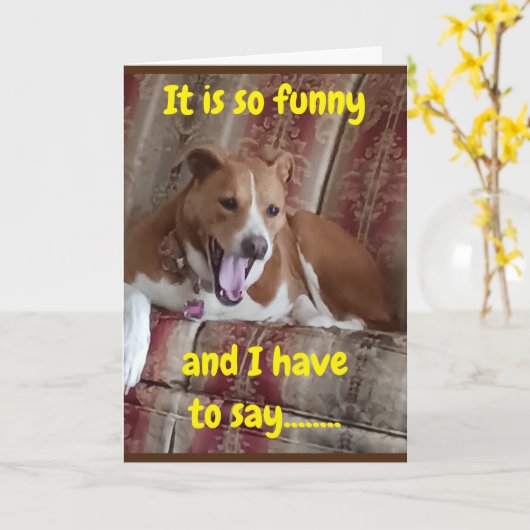 "50 SURE ZIET ER GOED UIT OP U" ZEGT POP KAART (Gele Bloem)