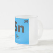 50 t | Periodieke tabel van elementen Matglas Koffiemok (Voorkant rechts)