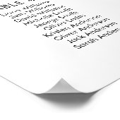 50 Tafels groot Vind uw zitplaatskaart Poster (Hoek)