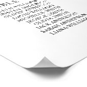 50 Tafels groot Vind uw zitplaatskaart Poster (Hoek)