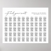 50 Tafels groot Vind uw zitplaatskaart Poster (Voorkant)