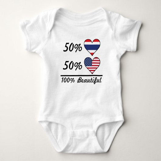 50% Thai 50% Amerikaans 100% mooi Romper (Voorkant)