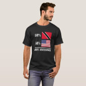 50 Trinidad & Tobago 50 Amerikaanse vlag Pride 1 T-shirt (Voorkant volledig)