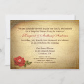 50 trouwdag twee foto's  nodigt uit kaart (Achterkant)