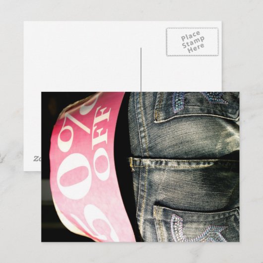 50 % uit briefkaart (Voorkant / Achterkant)