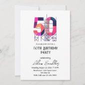 50 uitnodiging voor verjaardagsfeestje (Voorkant)