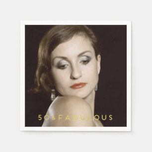 50 & Uitstekend   Aangepast fotopapier servet