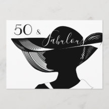50 & Uitstekend | B&W elegant art deco ontwerp