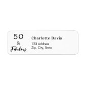 50 Uitstekend retouradres Etiket (Voorkant)