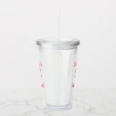 50 Uitstekende Verjaardagsnaam Monogram Gift Favor Acryl Drinkbeker (Rechts)