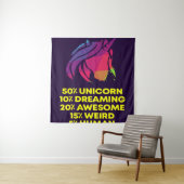 50 % Unicorn 20 - mandje Wandkleed (In situ)