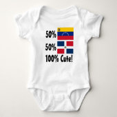 50% Venezolaan 50% Dominicaanse 100% Stomme Romper (Voorkant)