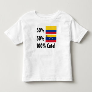 50% Venezolaanse 50% Colombiaanse juffrouw Kinder Shirts