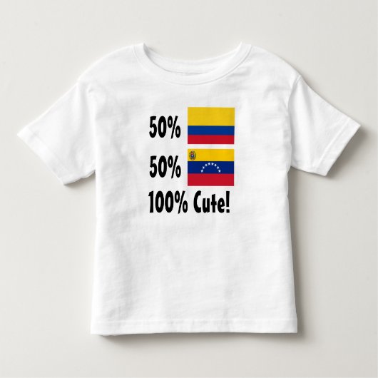50% Venezolaanse 50% Colombiaanse juffrouw Kinder Shirts (Voorkant)