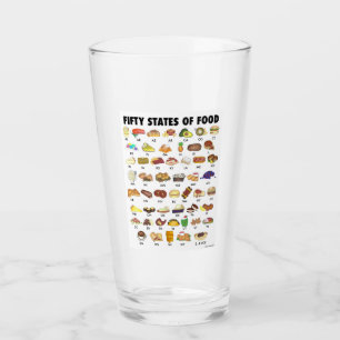 50 Verenigde Staten van Amerika Glas