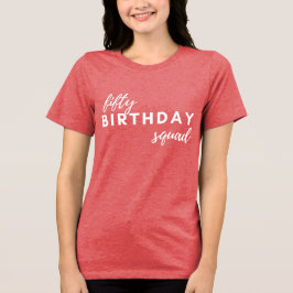 50 Verjaardag Squad Typografie Eenvoudig Modern Cu Tri-Blend Shirt
