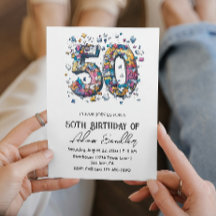 50 verjaardagsfeest I puzzel illustratie