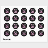 50 Vijftig en fabelachtig voor dames Ronde Sticker (Vel)