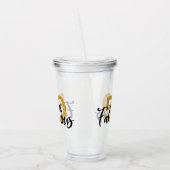 50 Vijftig en Fabulous Gold Glitter Gift Party Acryl Drinkbeker (Links)