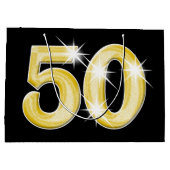 50 Vijftigste verjaardag Large Cadeautasje (Achterkant)