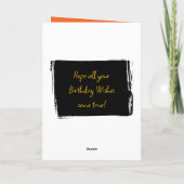 50 voeg vandaag foto voor hem toe oranje gele verj kaart (Achterkant)