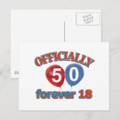 50 voor altijd 18 briefkaart (Voorkant / Achterkant)