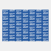 50 wat Funny Quote Typografie 50th Birthday Inpakpapier Vel (Voorkant 2)