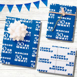 50 wat Funny Quote Typografie 50th Birthday Inpakpapier Vel<br><div class="desc">50,  dus wat grappig citeert Typografie 50th Birthday Wrapping Paper Sheets. 50e verjaardag gepersonaliseerd inpakpapier met een grappig en motivatie citaat 50 Dus wat? Voeg je naam toe.</div>