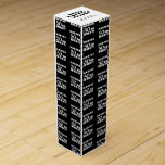 50 wat Funny Quote Typografie 50th Birthday Wijn<br><div class="desc">50 dus wat Funny Quote Typografie 50th Birthday wijnbox. 50e verjaardag gepersonaliseerde wijndoos met een grappig en motivatie citaat 50 Dus wat dan? Voeg je naam toe.</div>