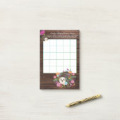 50 x BINGO spelvellen voor Baby - Egel Post-it® Notes (Op bureau)