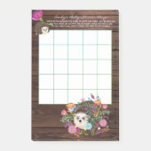 50 x BINGO spelvellen voor Baby - Egel Post-it® Notes (Voorkant)