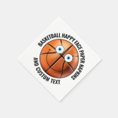 50 x Custom Baseball Party BLUE EYES Happy Face Servet (Hoek)