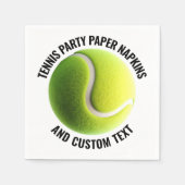 50 x Tennis Ball Personalized Text Paper Napkins Servet (Voorkant)