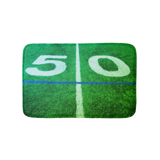 50 yard lijn football veld badmat (Voorkant)
