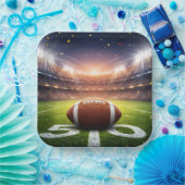 "50 Yard lijn Game Day" Afmetingen: 9" bord (Feest)