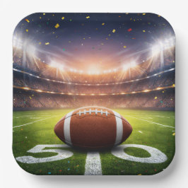 "50 Yard lijn Game Day" Afmetingen: 9" bord