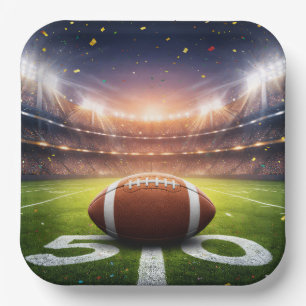 "50 Yard lijn Game Day" Afmetingen: 9" bord