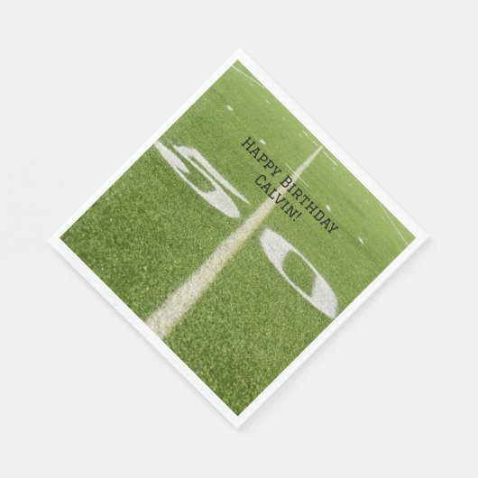 50 Yard Line Field Football verjaardagsfeestje Servet (Hoek)