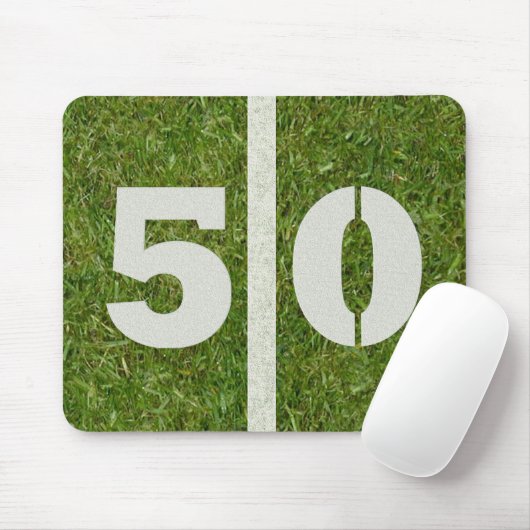 50 yard Line Football Field Mousepad Muismat (Met muis)