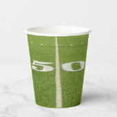 50 Yard Line Football Party Papieren Bekers (Voorkant)