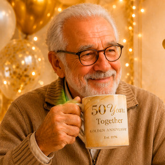 50 Year Anniversary Mug Golden Wedding Anniversary Koffiemok