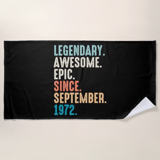 50 Year Old Lsusdary Awesome Epic Since Strandlaken (Voorkant)