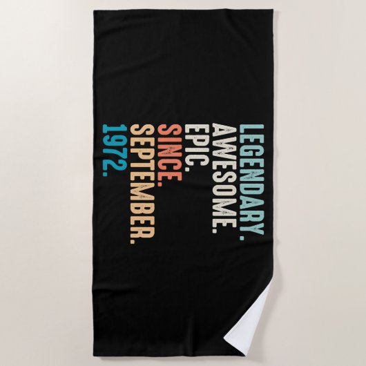 50 Year Old Lsusdary Awesome Epic Since Strandlaken (Voorkant)