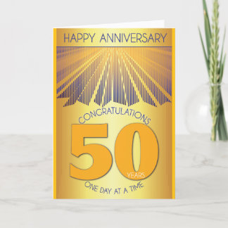 50 Year Sober Anniversary | Golden Ray 12 Step Kaart