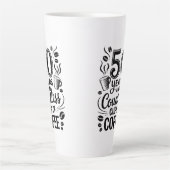 50 Years and Countless Cups of Coffee Latte Mok (Voorkant)