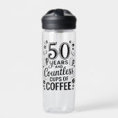 50 Years and Countless Cups of Coffee  Waterfles (Voorkant)