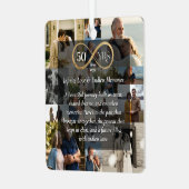 50 Years Anniversary Infinity Photo Collage Gift Metalen Ornament (Voorkant links)