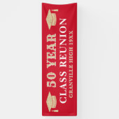 50 Years! LARGE 8 FT Class Reunion banner (Verticaal)