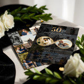 50 Years Love Infinity Photo Collage Anniversary Kaart
