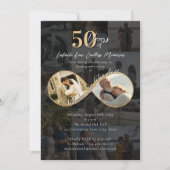 50 Years Love Infinity Photo Collage Anniversary Kaart (Voorkant)